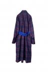 DATACHABLE BIB CHECK SHIRT DRESS [BLUEMULTI]