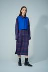 DATACHABLE BIB CHECK SHIRT DRESS [BLUEMULTI]