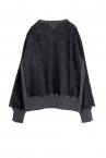 LACE LAYERED SWEAT SHIRT[D.GREYBLACK]
