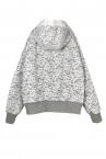 LACE LAYERED ZIPUP HOODIE[L.GREYWHITE]