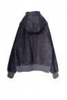 LACE LAYERED ZIPUP HOODIE[D.GREYBLACK]