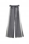 HYBRID DENIM VELOUR PANTS[GREYGREY]