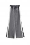 HYBRID DENIM VELOUR PANTS[GREYGREY]