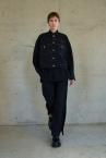 HYBRID DENIM VELOUR PANTS[BLACKBLACK]