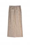 CORDUROY ZIP UP SKIRT [BEIGEBLUE]