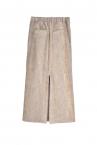 CORDUROY ZIP UP SKIRT [BEIGEBLUE]