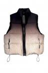 CABLE PRINT DOWN VEST [BLACK-MULTI]