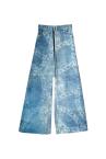 CHAIN PRINT BELTED DENIM BARREL JEANS[LIGHT INDIGO