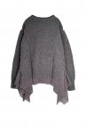 HYBRID TULLE KNIT SWEATER [GREY]