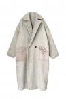 REVERSIBLE PATCHWORK COAT [GREY-MULTI]
