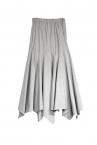 SCARF HEM MAXI SKIRT [LIGHT GREY]