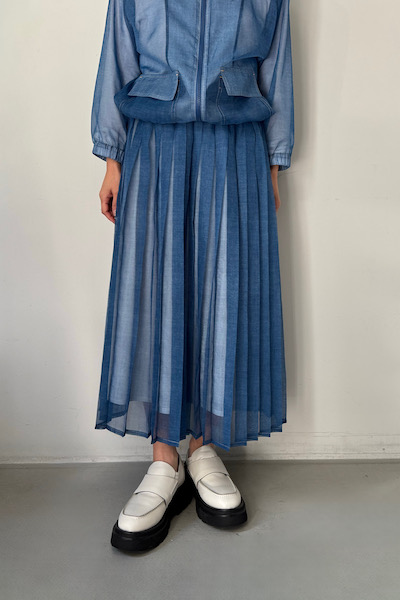 �������ǥ˥� �ץ꡼�ĥ������� [LIGHT INDIGO]