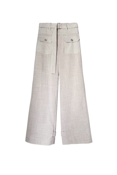 HYBRID DENIM ADJUSTABLE HEM PANT [IVORY��IVORY]