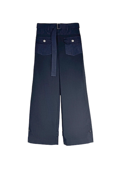 HYBRID DENIM ADJUSTABLE HEM PANT [INDIGO��NAVY]