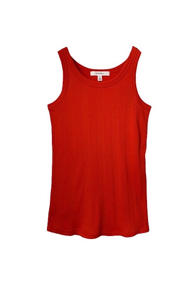 RIB JERSEY TANK TOP [ORANGE]