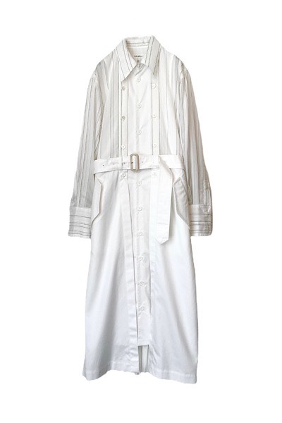 coat dress white