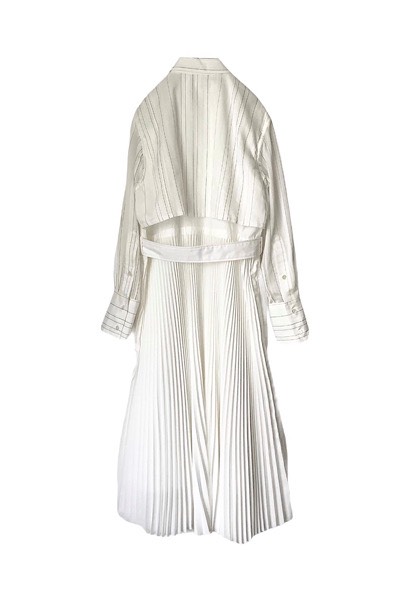 coat dress white