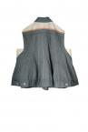 HYBRID DENIM TRUCKER VEST [LIGHT INDIGOIVORY]