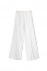 ASYMMETRIC ORGANZA SKIRT PANTS SET [WHITE]