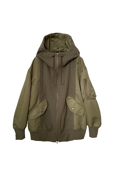 WASHABLE ΢ӡMA-1åץաǥѡ[KHAKI GREEN]