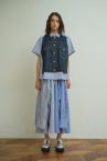 HYBRID DENIM STRIPE SHIRT [BLUE��D.INDIGO]