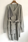LAYERED TRENCH CARDIGAN