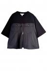 PEPRUM JACKET PANEL T-SHIRT [BLACK]