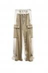 HYBRID DENIM CARGO SWEAT PANTS [BEIGE]
