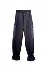 HYBRID DENIM CARGO SWEAT PANTS  [BLACK]