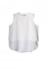 WASHABLE쥤䡼ɥ꡼֥쥹ȥåץ [WHITE]