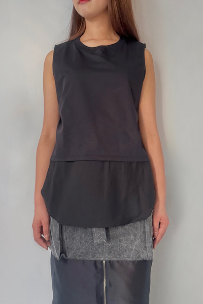 WASHABLE쥤䡼ɥ꡼֥쥹ȥåץ [BLACK]