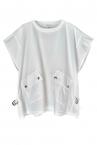 DOUBLE POCKET T-SHIRT [WHITEWHITE]