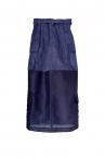 ORGANZA PANEL CARGO SKIRT [INDIGONAVY]