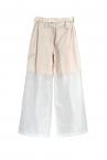 ORGANZA PANEL PATCH POCKET PANTS [WHITEIVORY]