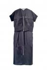 ORGANZA JACKET��COAT DRESS SET [BLACK]