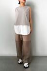 WASHABLE �쥤�䡼�ɥȥåץ� [TAUPE]
