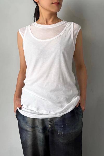 WASHABLE�������Ρ����꡼�֥��åȥȥåץ�[WHITE]