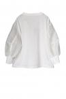 MA-1 ORGANZA SLEEVE JERSEY TOP [WHITE]