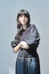 MA-1 ORGANZA SLEEVE JERSEY TOP [BLACK]