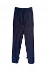 DRAWSTRING CARGO PANTS [BLACK]