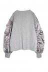 MA-1SLEEVE JERSEY TOP [LIGHT GREY]