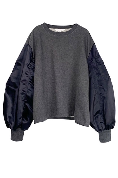 MA-1SLEEVE JERSEY TOP [D.GREYNAVY]