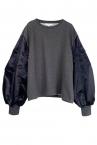 MA-1SLEEVE JERSEY TOP [D.GREYNAVY]