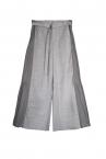 SIDE TIERED WIDE LEG PANTS [GREY]