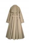 FLARED TRENCH COAT [BEIGE]