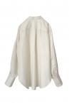 MOCK NECK BUTTON SLEEVE SHIRT [OFF-WHITE]