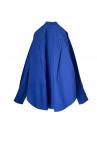 KNITTED CHAIN HYBRID SHIRT [BLUE SHIRT & BLUE]