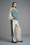 DENIM DRAWSTRING PANTS [BEIGE & LIGHT INDIGO]