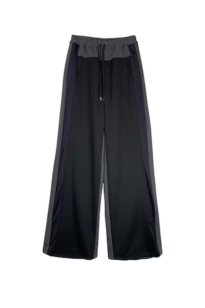 HYBRID SWEAT SUITING PANTS[DARK GREY BLACK]