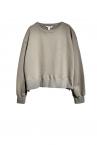CHAIN PRINT TOP & SWEAT SET[TAUPE & LIGHT INDIGO]